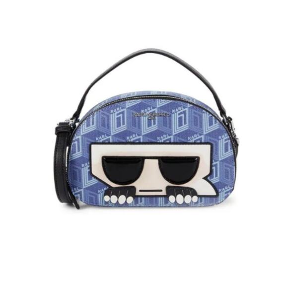 Karl Lagerfeld Paris Maybelle Appliqué Top Handle Bag New